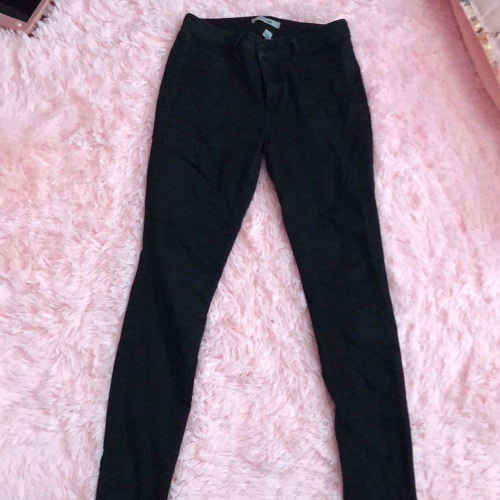Mid rise black skintight legging